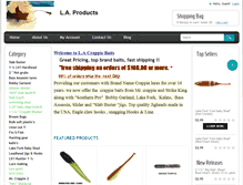 Tablet Screenshot of lacrappiebaits.com